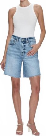 Pistola Denim Kaylee Loose Straight Shorts In Boulder