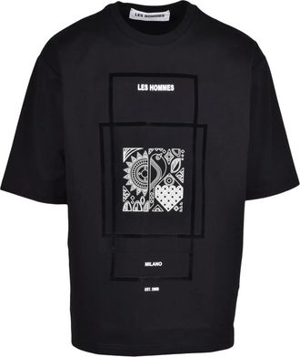 Les Hommes T-Shirt - - Tops - Uomo - Nero - L