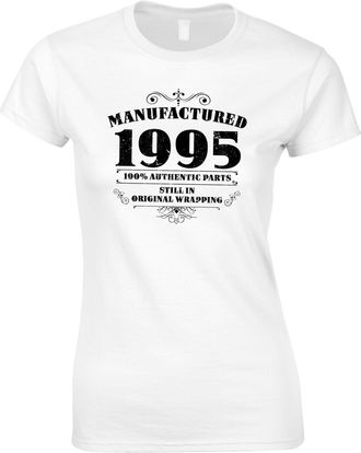 Bang Tidy Clothing 30th Birthday Gifts for Women Her Vintage 1995 T Shirt - White-M