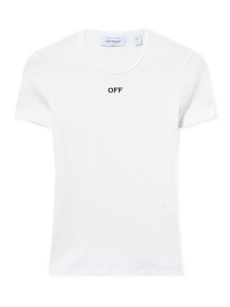 Off-white Basic T Shirt With Logo