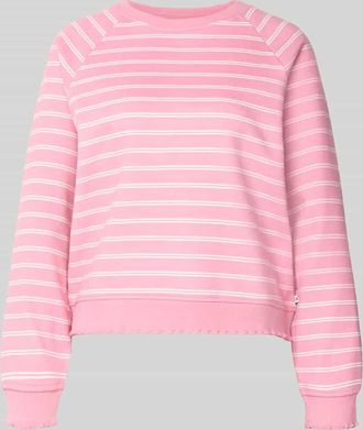 Tom Tailor Denim Regular Fit Sweatshirt aus Baumwoll-Mix in Pink, Gr&ouml;&szlig;e XS