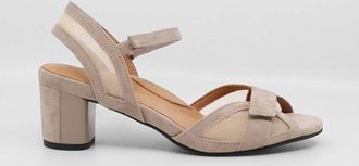 L'Amour Des Pieds Womens Mahiya Sandal In Taupe Suede/mesh