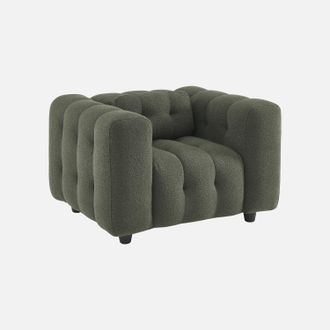 Sweeek Sill&oacute;n Tapizado En Tejido Borreguito