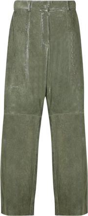 Forte_Forte Forte_Forte Lizard Printed Suede Cargo Trousers