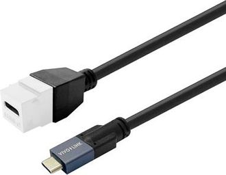 OEM Cable Usb-c Vivolink Prokeyusbcfm1w Macho/hembra De 1 M, Blanco