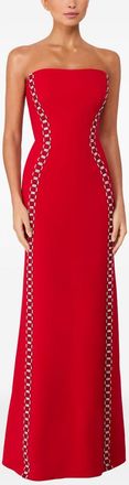 Jenny Packham Womens Dress Triumph Red Polyester