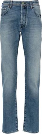 Jacob Cohen Slim-fit Jeans, male, Blue, Size: W37 Indigo Blue Slim Cut Denim Jeans