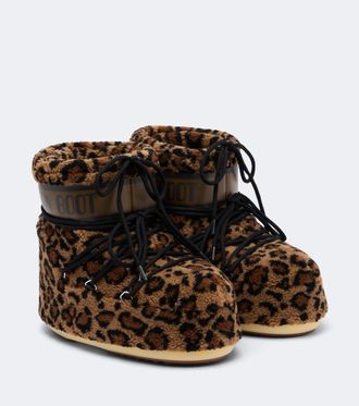 Moon Boot Botas de nieve Icon Low de teddy estampadas