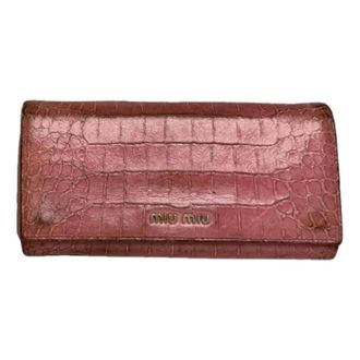 Miu Miu Portafoglio Pre-owned - - Pre-owned - Donna - Rosa - ONE SIZE