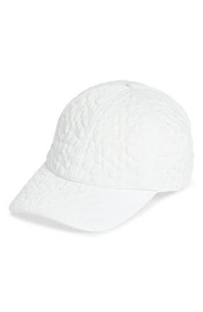 Melrose and Market Floral Crepe Baseball Cap in White at Nordstrom Rack