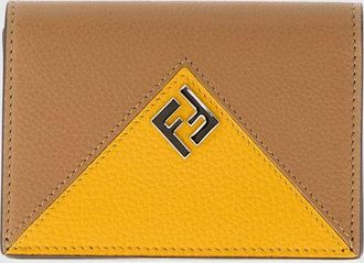 Fendi Portacarte bifold Lui da uomo in pelle con monogram FF