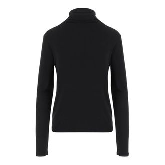 Vince Essential Long-Sleeve Turtleneck Top - female - Vince - Turtlenecks - Black - M - Knitwear