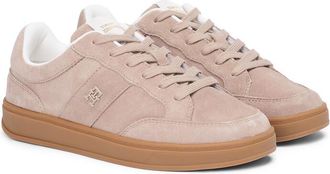 Tommy Hilfiger Su&egrave;de leren sneakers Heritage Court