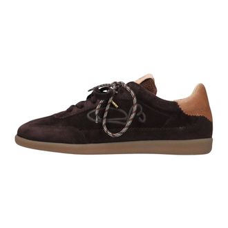 Fred De La Bretoniere Schoenen, Dames, Bruin, 41 EU, Pepper Sign Lage Sneakers