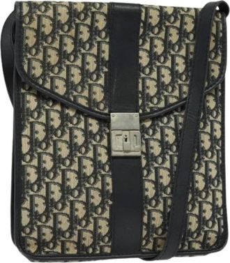 Dior Pre-owned Cross Body Bags, female, Multicolor, Size: ONE SIZE Pre-owned Vintage Canvas Shoulder Bag