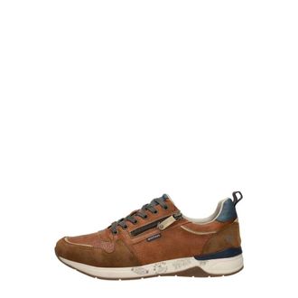 Mustang Sneakers Laag - Heren - Sneakers - Bruin - 40 EU - Leer - Schoenen