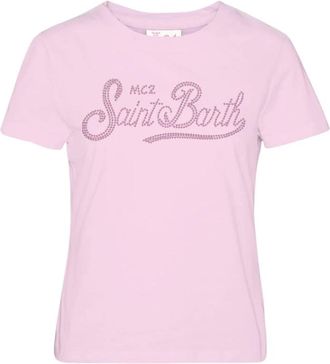 MC2 Saint Barth T-shirt Emilie - Dames - T-shirts - Roze - L - Katoen - Tops