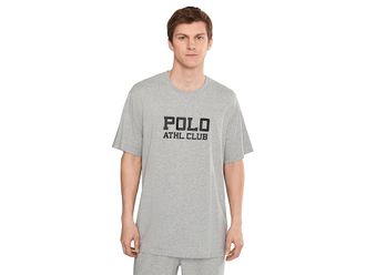 Polo Ralph Lauren LOGO Short Sleeve Crew Mens Clothing Andover Heather 1 : LG, Cotton/Jersey