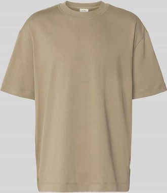 Les Deux T-Shirt mit Rundhalsausschnitt Modell Carl in Schlamm, Gr&ouml;&szlig;e XXL