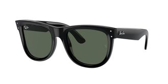 Ray-Ban RBr0502SF Wayfarer Reverse Asian Fit 6677VR Mens Sunglasses Black Size 53