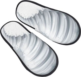 Generic Home Slipper Tornado Pattern Warm Slipper Comfortable Fluffy Slippers Non-Slip House Shoes For Bedroom Hotel Travel L