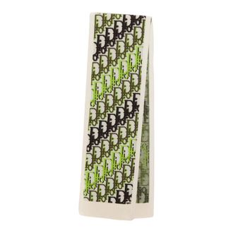 Dior Winter Scarves, male, Green, Size: ONE SIZE Oblique Scarf