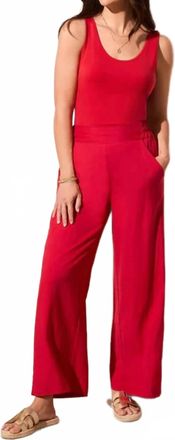 Tribal Pull On Pant In Cherry
