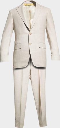 Canali Men & apos;s Solid Linen-Blend Suit