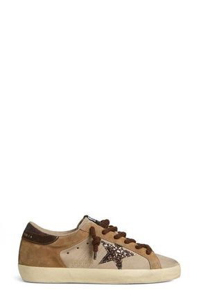 Golden Goose Super-Star Low Top Sneaker in Beige/Brown at Nordstrom, Size 11Us