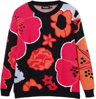 Desigual Bloemengebreide Trui