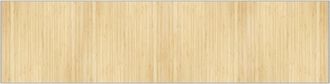 vidaXL Alfombra Rectangular Bamb&uacute; Color Natural Claro 100x400 Cm Vidaxl