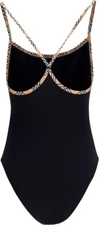 Burberry Womens Black Elastane One-Piece Swimsuit Clothing