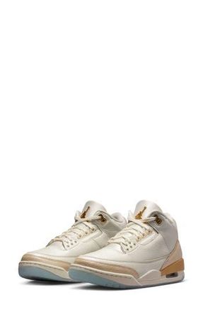 Nike Jordan Air Jordan 3 Retro Basketball Sneaker in Sail/Team Gold/Ivory/Gold at Nordstrom Rack, Size 5.5