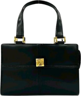 Saint Laurent Pre-owned Handbags, female, Black, Size: ONE SIZE Pre-owned Leather Handbag