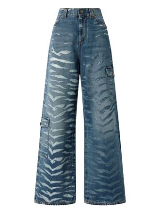 Pinko zebra-print jeans - Blue