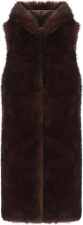 Betta Corradi Bodywarmer met capuchon - Bruin