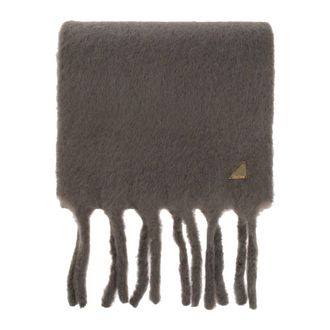 Max Mara Wool Scarf Freccia - Dames - Accessoires - Grijs - Maat: ONE Size Wol