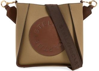Stella McCartney Logo Square Crossbody Bag in Truffle at Nordstrom