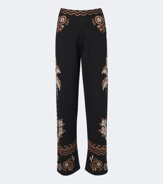 Alanui Pantaloni Island Roots in misto lana e seta