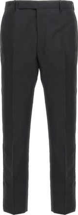 Prada Black Flat Front Trousers
