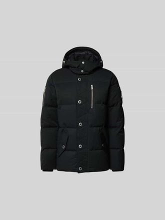 Moose Knuckles Daunenjacke mit abnehmbarem Webpelzbesatz in Black, Gr&ouml;&szlig;e XXL