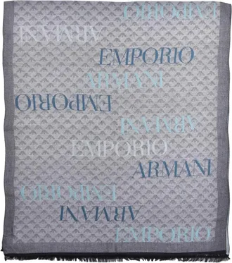 Emporio Armani Accessoires, Dames, Grijs, ONE Size, Polyester, Sjaals