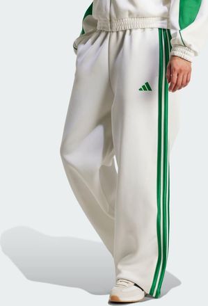 adidas adidas Performance - Stadium - Pantaloni sportivi bianchi/verdi con 3 strisce-Bianco