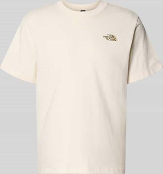 The North Face Relaxed Fit T-Shirt aus reiner Baumwolle in Offwhite, Gr&ouml;&szlig;e XXL
