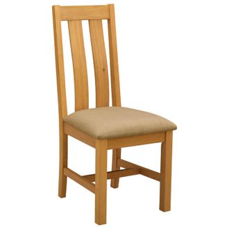 vidaXL Silla De Comedor 2 Uds. Madera De Roble S&oacute;lido Beige Vidaxl