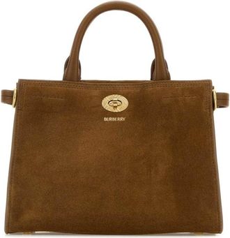 Burberry Brown Suede Mini Cotswolds Handbag