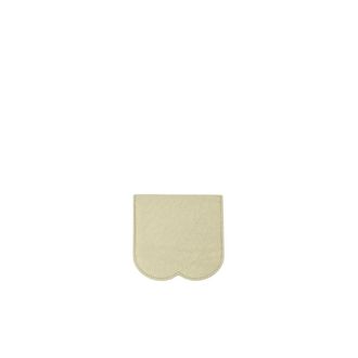 Burberry Accessoires, unisex, Beige, ONE Size, Leer, Kaarthouder met festonrand