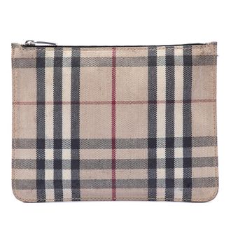 Burberry Pre-owned Burberry House Check Canvas Pouch Ladies 1EB1YRW32M243MU4