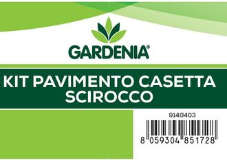 Gardenia Kit pavimento gardenia per casetta in lamiera modello scirocco