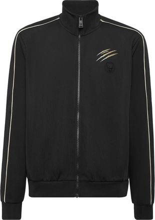 Plein Sport Tracksuit Zip Jacket - Heren - Sportshirts - Zwart - 3XL - Polyester - Fitness